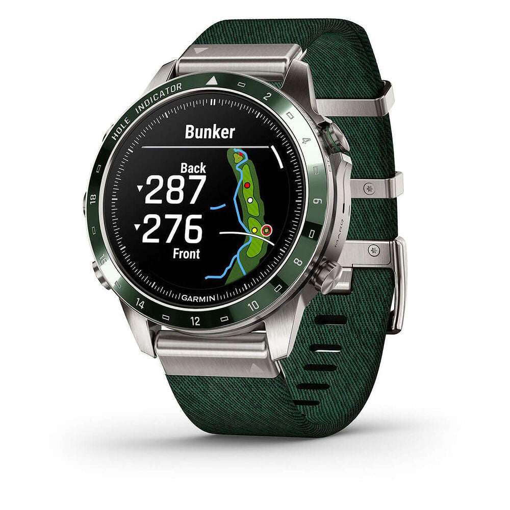 Buy Garmin,Garmin MARQ Golfer Gen 2 46mm Titanium Watch - Green Ceramic Bezel, Strap - Gadcet UK | UK | London | Scotland | Wales| Near Me | Cheap | Pay In 3 | Smart Watches
