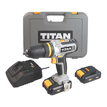 Buy TITAN,Titan TTI884COM 18V TXP Cordless Combi Drill – High-Torque 3-in-1 Hammer Drill & Driver with 2 x 2.0Ah Li-Ion Batteries - Gadcet UK | UK | London | Scotland | Wales| Near Me | Cheap | Pay In 3 | Hammer Drills