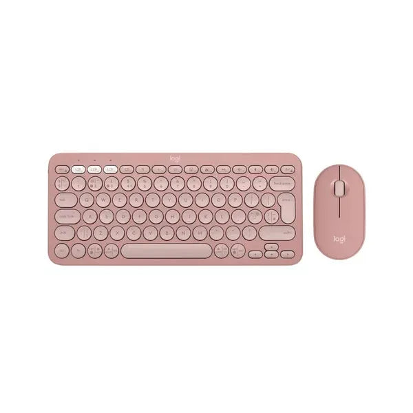 Buy Logitech,Logitech Pebble 2 MK380 Wireless Keyboard & Mouse Set - Rose - Gadcet UK | UK | London | Scotland | Wales| Near Me | Cheap | Pay In 3 | Computer Accessory Sets