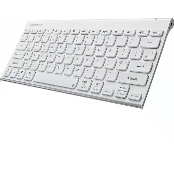 Buy Sandstrom,SANDSTROM SKBWHBT25 Wireless Keyboard - White - Gadcet UK | UK | London | Scotland | Wales| Near Me | Cheap | Pay In 3 | Keyboards