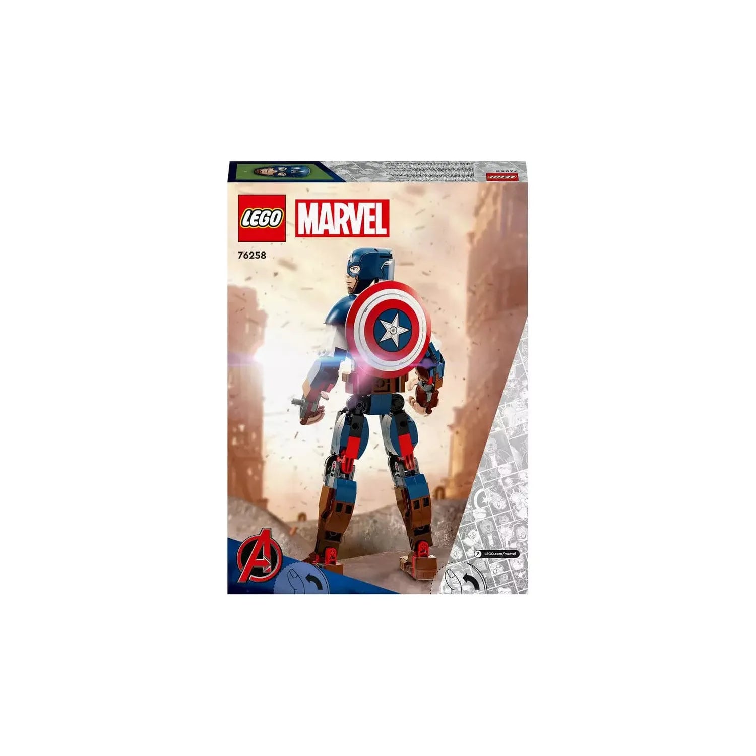Buy LEGO,LEGO Marvel Captain America Construction Figure Set 76258 - Gadcet UK | UK | London | Scotland | Wales| Ireland | Near Me | Cheap | Pay In 3 | Toys & Games