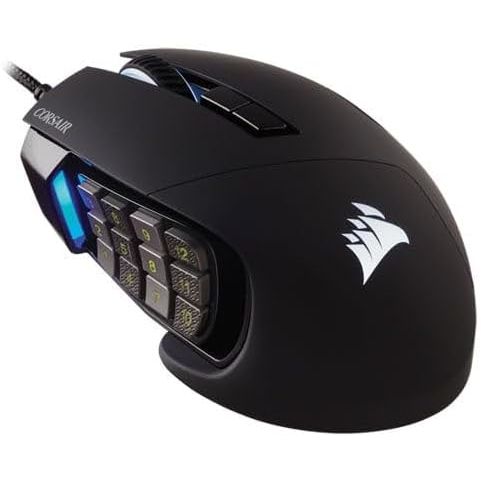 Buy Corsair,Corsair SCIMITAR RGB ELITE, MOBA/MMO Gaming Mouse, Black, Backlit RGB LED, 18000 DPI, Optical - Gadcet UK | UK | London | Scotland | Wales| Near Me | Cheap | Pay In 3 | Mice & Trackballs
