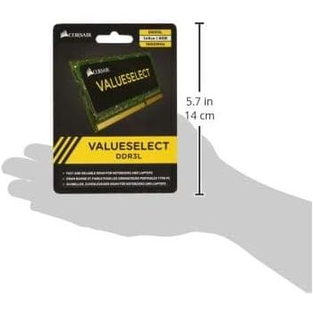Buy Corsair,Corsair Value Select SODIMM 8GB (1x8GB) DDR3L 1600MHz C11 Memory for Laptop/Notebooks - Black - Gadcet UK | UK | London | Scotland | Wales| Ireland | Near Me | Cheap | Pay In 3 | Computer Components