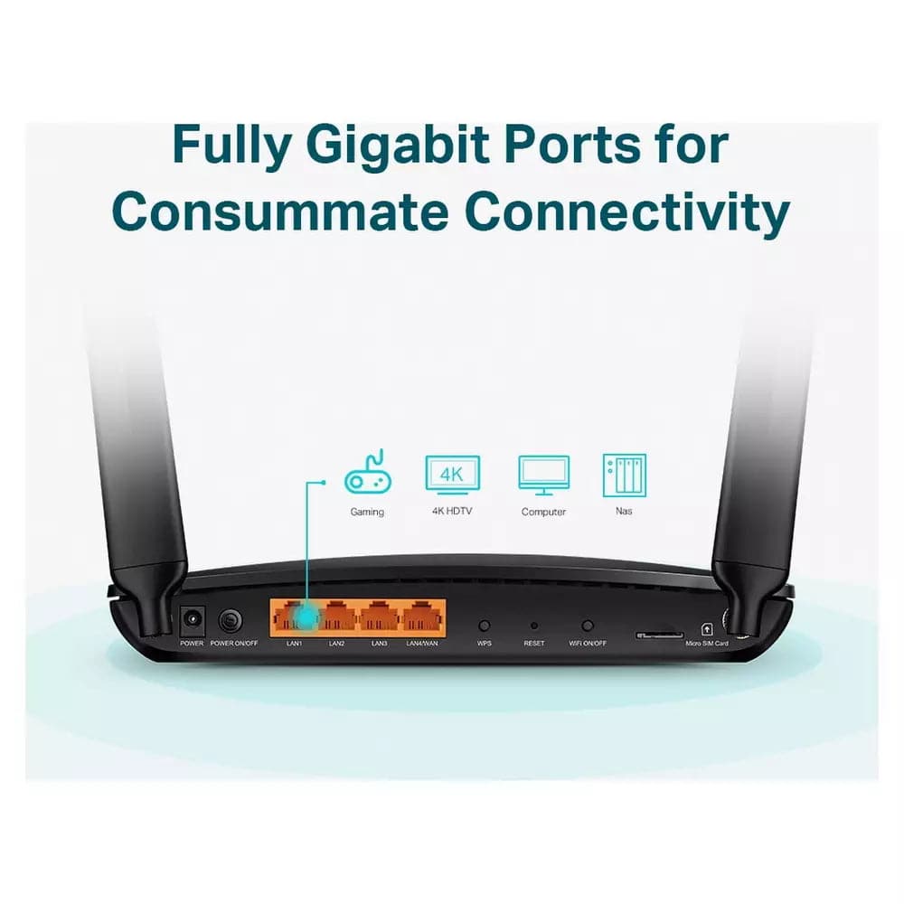 TP-Link,TP-Link AC1200 Wireless Dual-Band Wi-Fi 4G Router - Gadcet.com