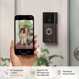 Buy Ring,Ring Video Doorbell – 1080p HD Video, Motion Sensor – Venetian Bronze - Gadcet UK | UK | London | Scotland | Wales| Near Me | Cheap | Pay In 3 | Security Monitors & Recorders