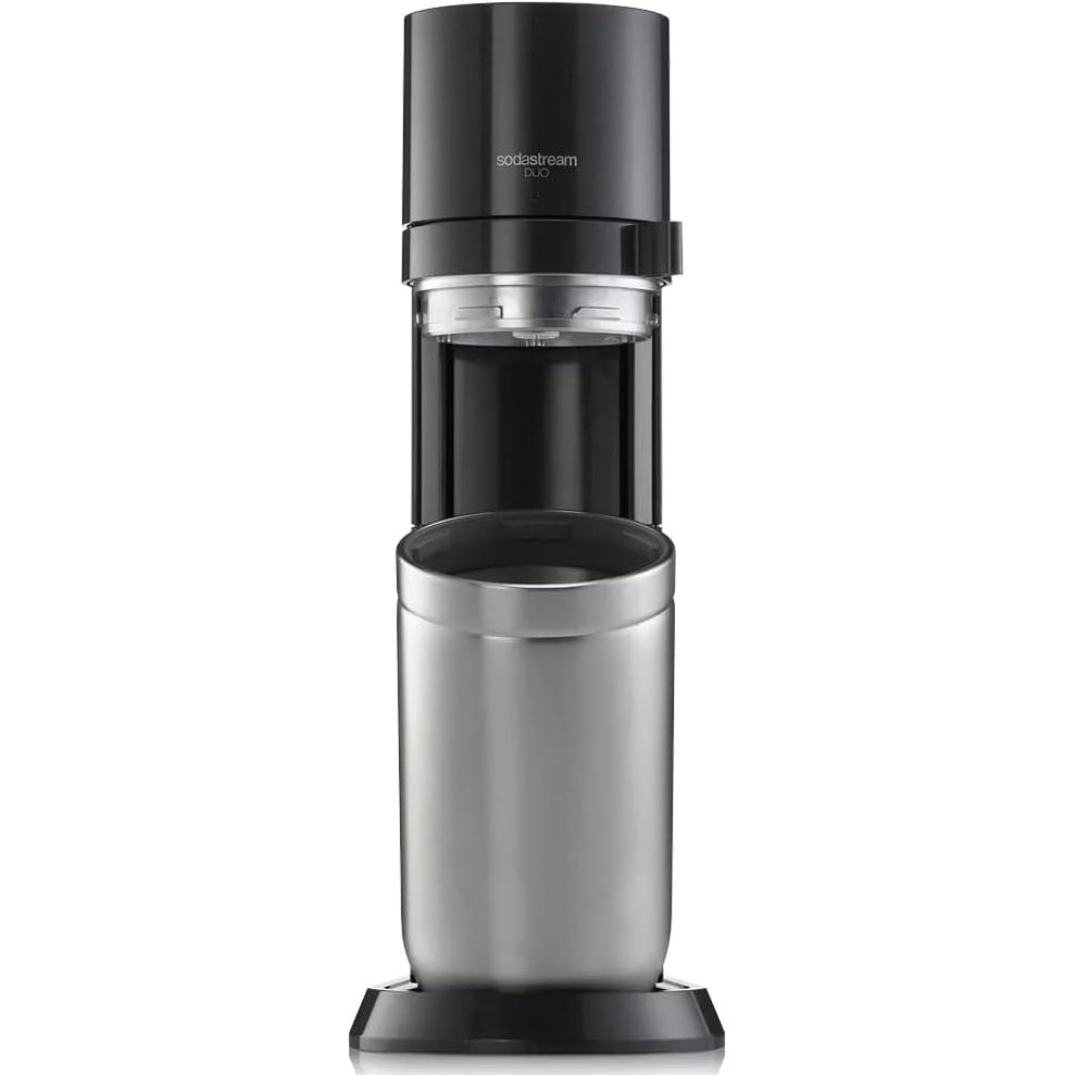 Buy SODASTREAM,SodaStream Duo Sparkling Water Maker - 2x 1L Bottles, BPA-Free, Glass Carafe, CO2 Gas Bottle, Retro Drinks Maker for Home Carbonated Water - Black - Gadcet UK | UK | London | Scotland | Wales| Near Me | Cheap | Pay In 3 | Kitchen & Home Appliances