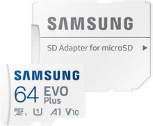 Buy SAMSUNG,Samsung EVO Plus 64GB 4K Ready MicroSDXC Card UHS-I U1 with SD Adapter - Gadcet UK | UK | London | Scotland | Wales| Near Me | Cheap | Pay In 3 | Flash Memory Cards