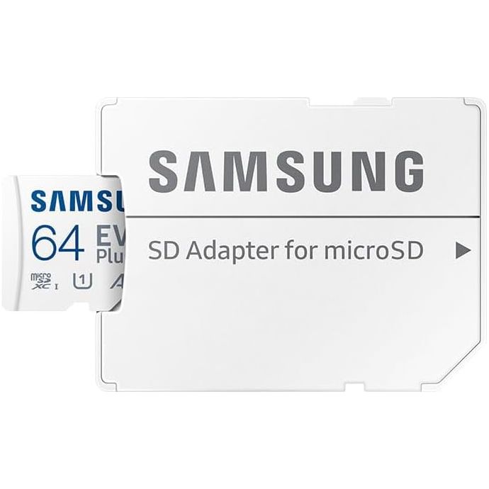 Buy SAMSUNG,Samsung EVO Plus 64GB 4K Ready MicroSDXC Card UHS-I U1 with SD Adapter - Gadcet UK | UK | London | Scotland | Wales| Near Me | Cheap | Pay In 3 | Flash Memory Cards