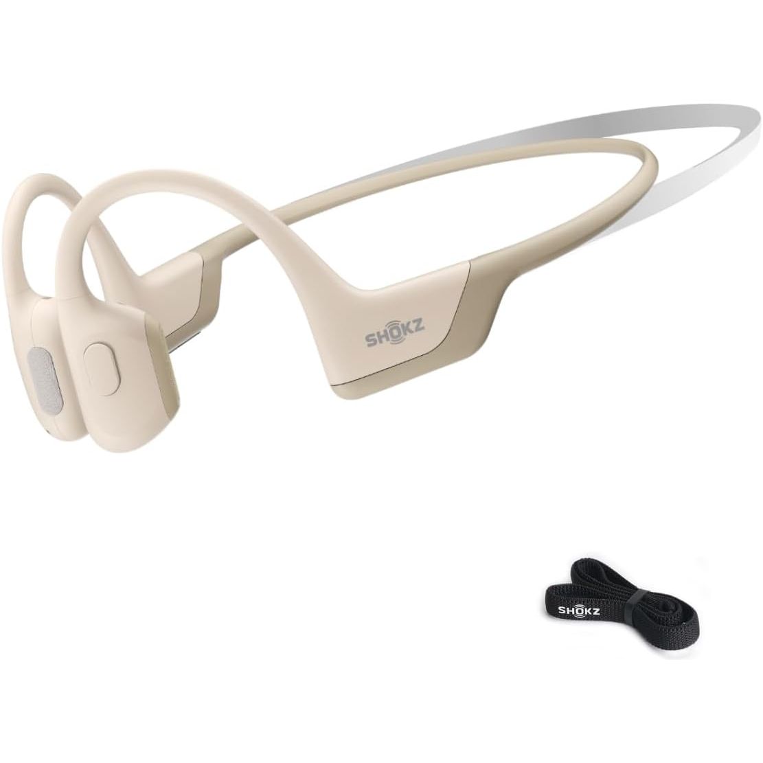 Buy Shokz,Shokz OpenRun Pro Mini Bone Conduction Headphones - Open-Ear Bluetooth, IP55 Waterproof, 10H Playtime, Beige - Gadcet UK | UK | London | Scotland | Wales| Near Me | Cheap | Pay In 3 | Headphones & Headsets