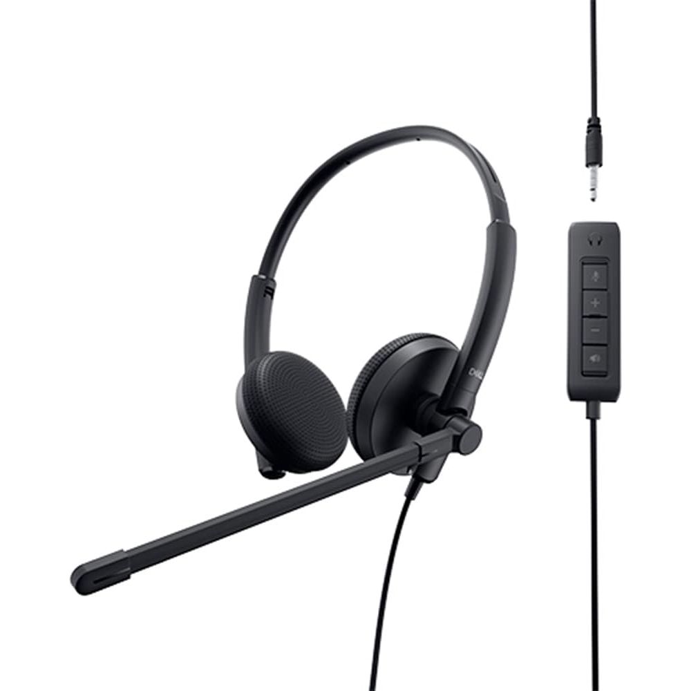 Buy Dell,Dell WH1022 Stereo Headset - Black - Gadcet UK | UK | London | Scotland | Wales| Near Me | Cheap | Pay In 3 | Headsets