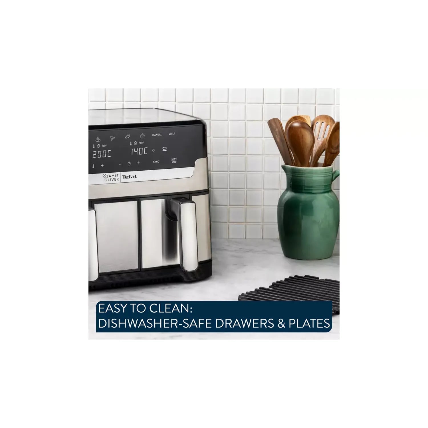 Buy Cashtro Ltd,Jamie Oliver Tefal Easy Fry 8.3L Air Fryer Stainless Steel - Gadcet UK | UK | London | Scotland | Wales| Near Me | Cheap | Pay In 3 | Air Fryer