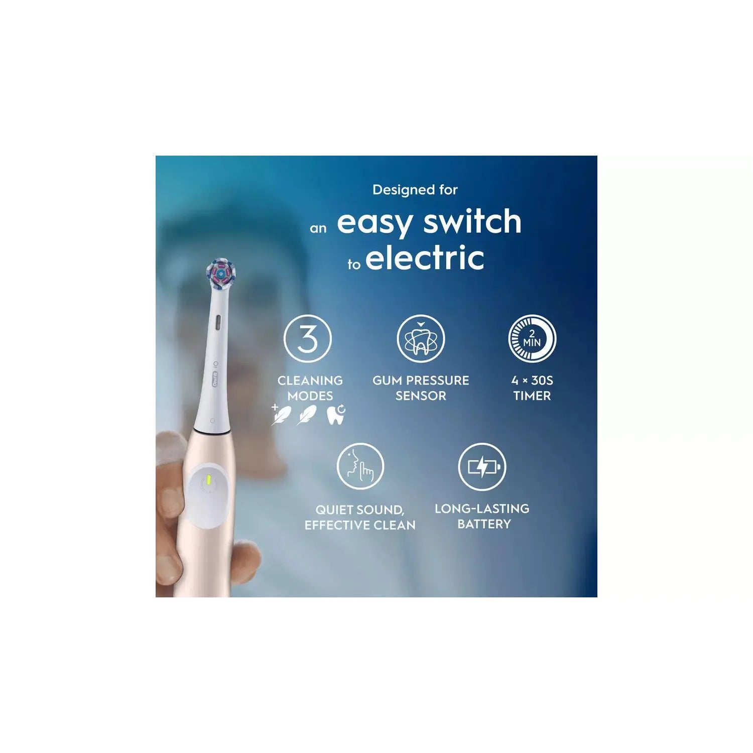 Buy Oral B,Oral-B iO2 Calm Pink Electric Toothbrush - Gadcet UK | UK | London | Scotland | Wales| Near Me | Cheap | Pay In 3 | Electric Toothbrushes
