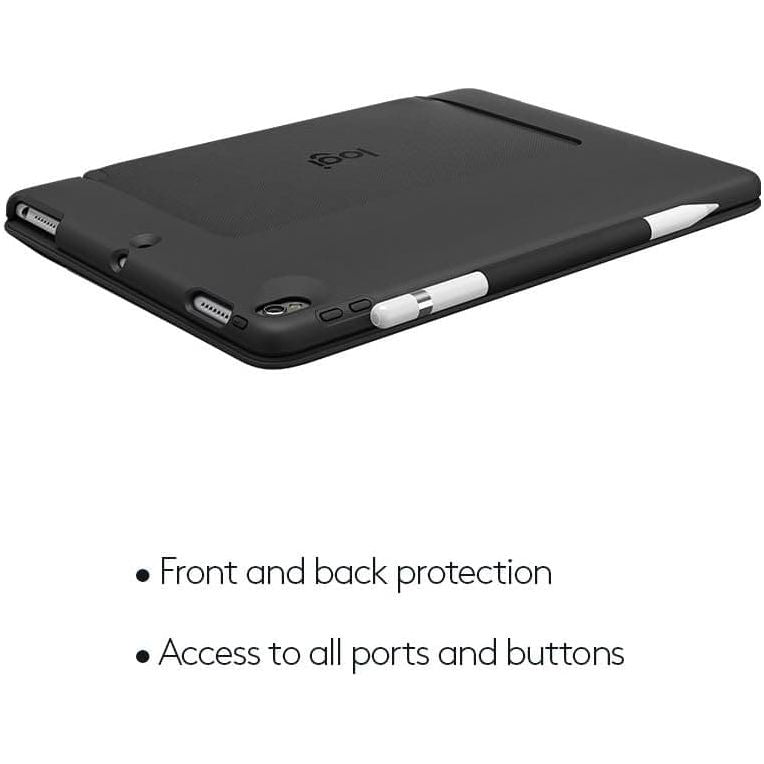 Buy Logitech,Logitech Slim Combo iPad Case with Detachable Keyboard, For iPad Air 3rd Generation (A2152, A2123, A2153, A2154) & iPad Pro 10.5 Inch 2nd Generation (A1701, A1709, A1852), QWERTY UK Layout - Black - Gadcet.com | UK | London | Scotland | Wales| Ireland | Near Me | Cheap | Pay In 3 | Keyboards