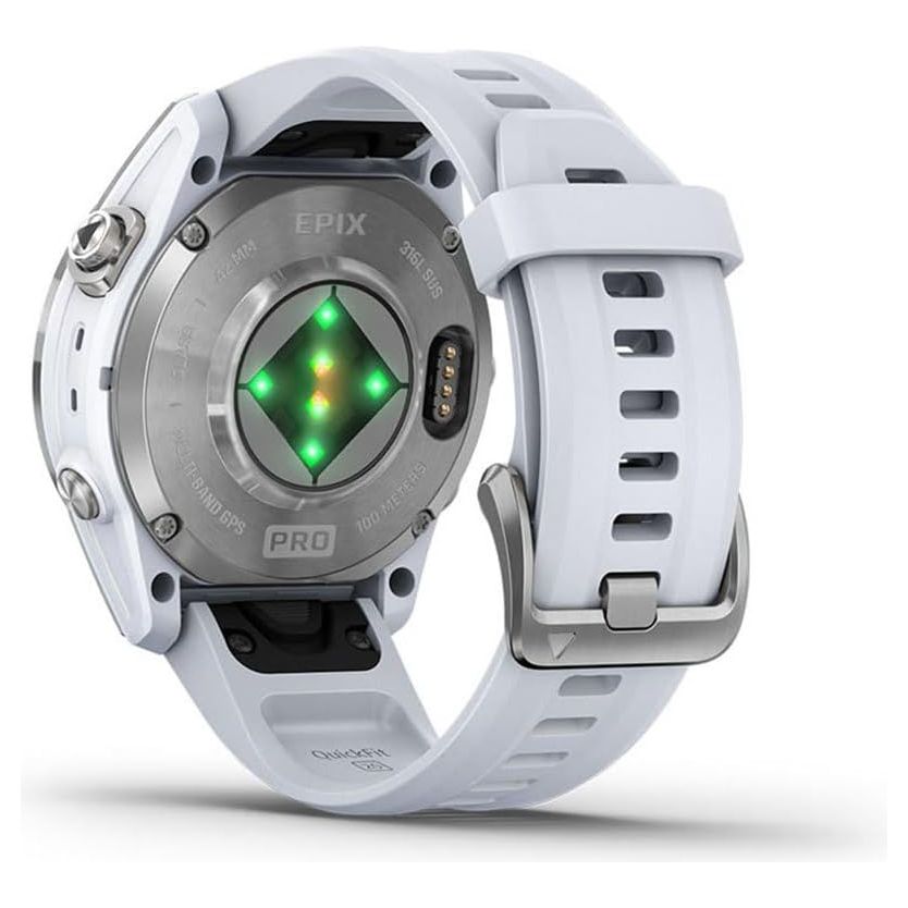 Buy Garmin,Garmin epix Pro Gen 2 (42mm) Premium Multisport GPS Smartwatch – AMOLED Display, Health & Training Features, Built-in Flashlight, 10-Day Battery Life, White - Gadcet UK | UK | London | Scotland | Wales| Near Me | Cheap | Pay In 3 | Smart Watches