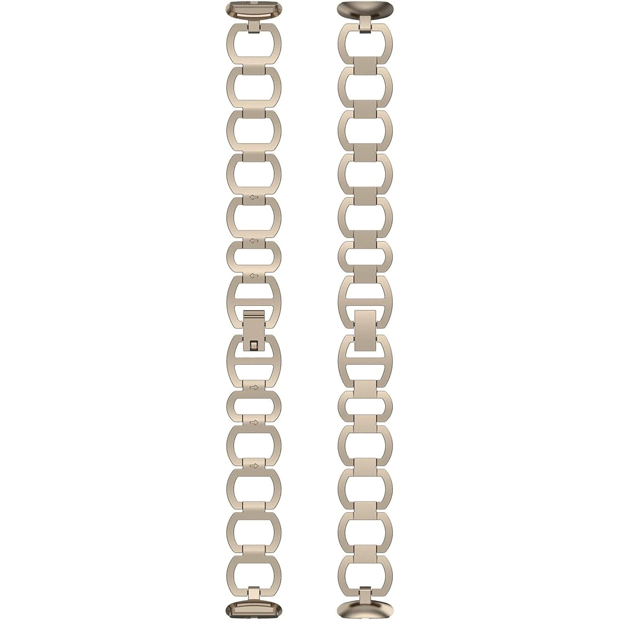 Buy Fitbit,Gorjana for Luxe Parker Link Bracelet - Soft Gold Stainless Steel - (Bracelet Only) - Gadcet UK | UK | London | Scotland | Wales| Ireland | Near Me | Cheap | Pay In 3 | Watch Accessories
