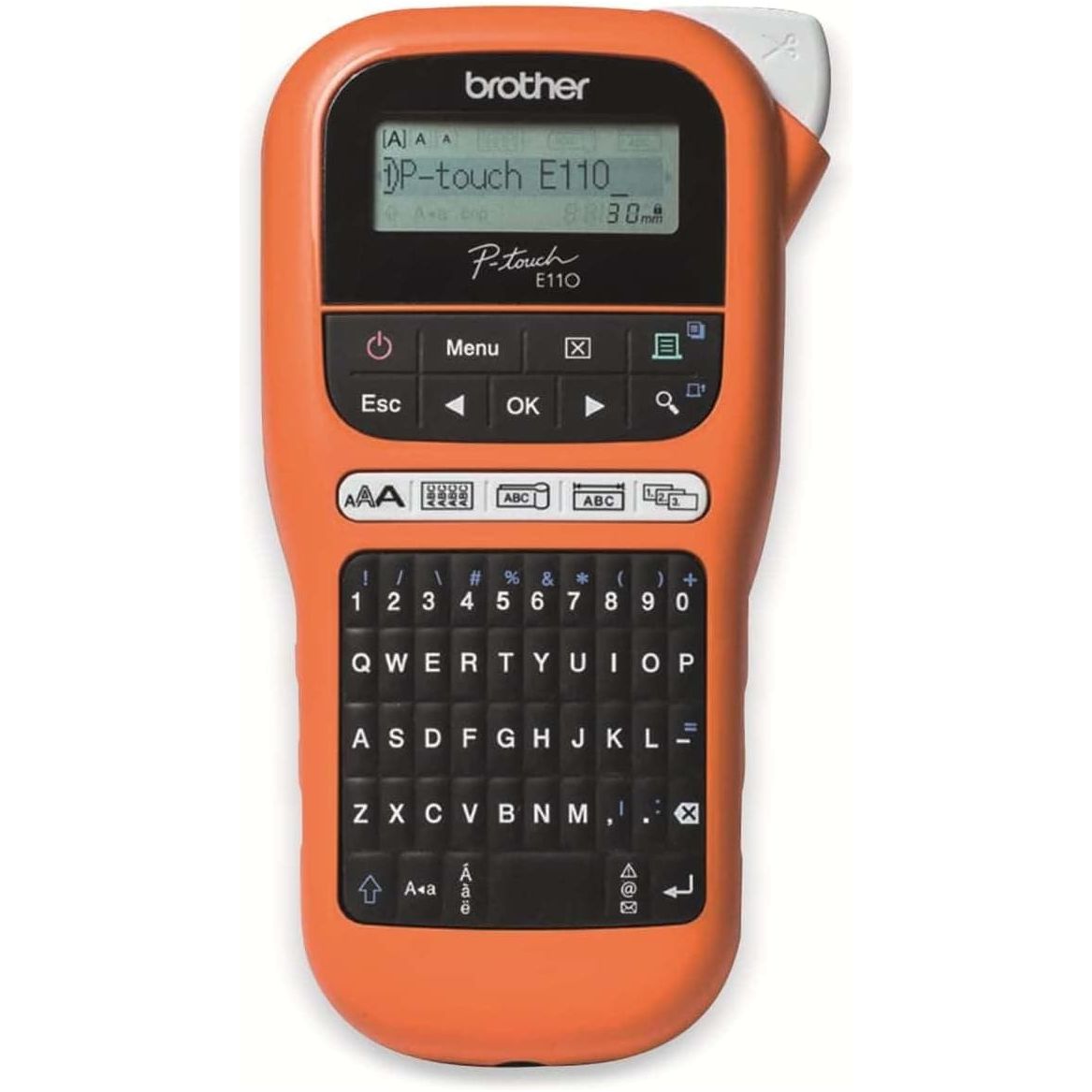 Buy BROTHER,Brother PT-E110 Label Maker, P-Touch Electrician Label Printer, Handheld, QWERTY Keyboard, Up to 12mm Labels, Includes 12mm Black on White Tape Cassette - Gadcet UK | UK | London | Scotland | Wales| Near Me | Cheap | Pay In 3 | Label Makers
