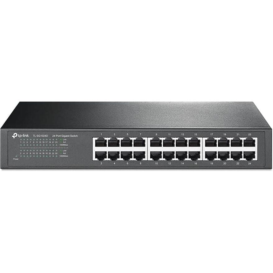 Buy TP-Link,TP-Link 24-Port Gigabit Ethernet Switch, Rack-Mount/Desktop, Steel Case(TL-SG1024D) - Gadcet UK | UK | London | Scotland | Wales| Near Me | Cheap | Pay In 3 | Network Cards & Adapters