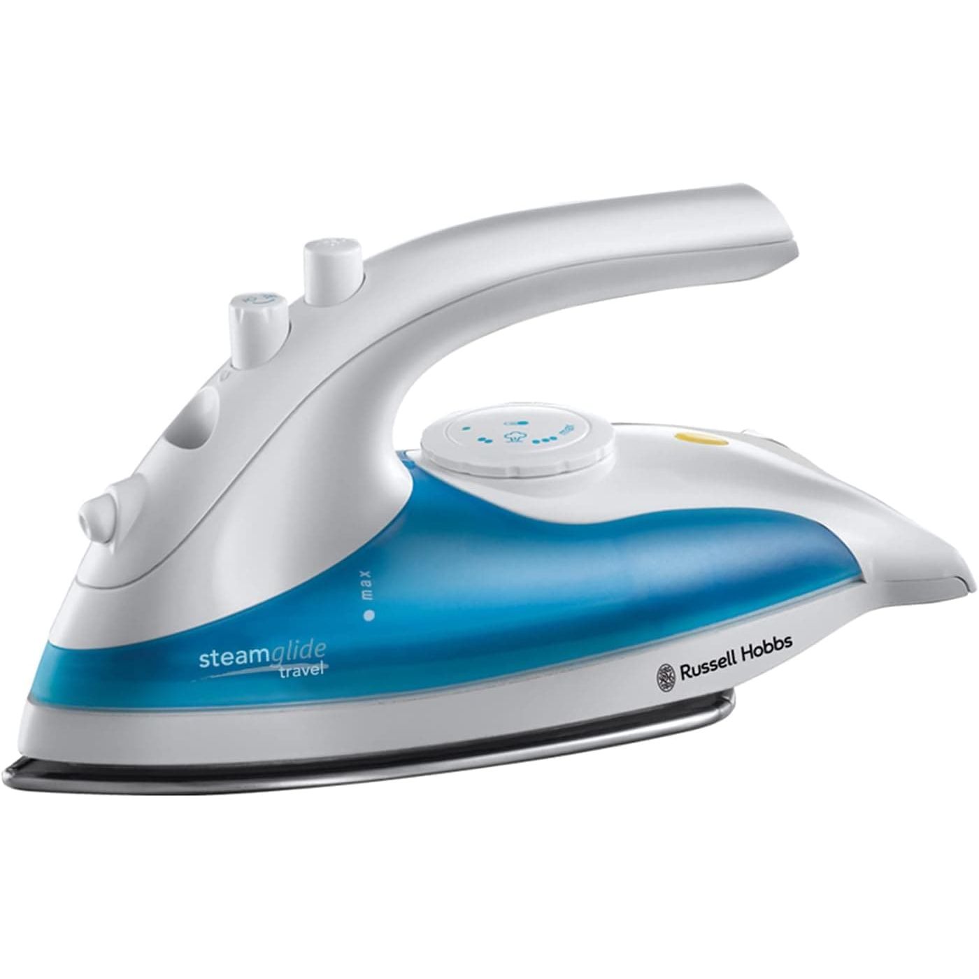 Buy Russell Hobbs,Russell Hobbs Dual Voltage Steam Glide Travel Iron, 80ml Water Tank, Stainless Steel Soleplate, Water Spray, Variable Temp & Steam - White - Gadcet UK | UK | London | Scotland | Wales| Near Me | Cheap | Pay In 3 | Irons & Ironing Systems