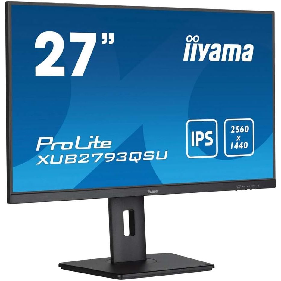 Buy iiyama,iiyama XUB2793QSU-B7 27" IPS Monitor – QHD 1440p, 100Hz, 1ms, AdaptiveSync, HDMI/DP, USB Hub, Height Adjustable - Gadcet UK | UK | London | Scotland | Wales| Near Me | Cheap | Pay In 3 | Computer Monitors