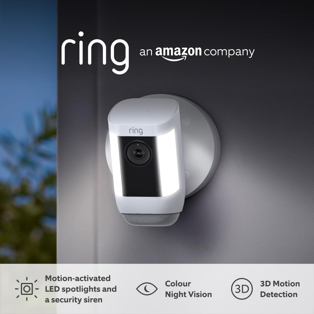 Buy Ring,Ring Spotlight Cam Pro Wired Outdoor Security Camera - Gadcet UK | UK | London | Scotland | Wales| Near Me | Cheap | Pay In 3 | Surveillance Cameras