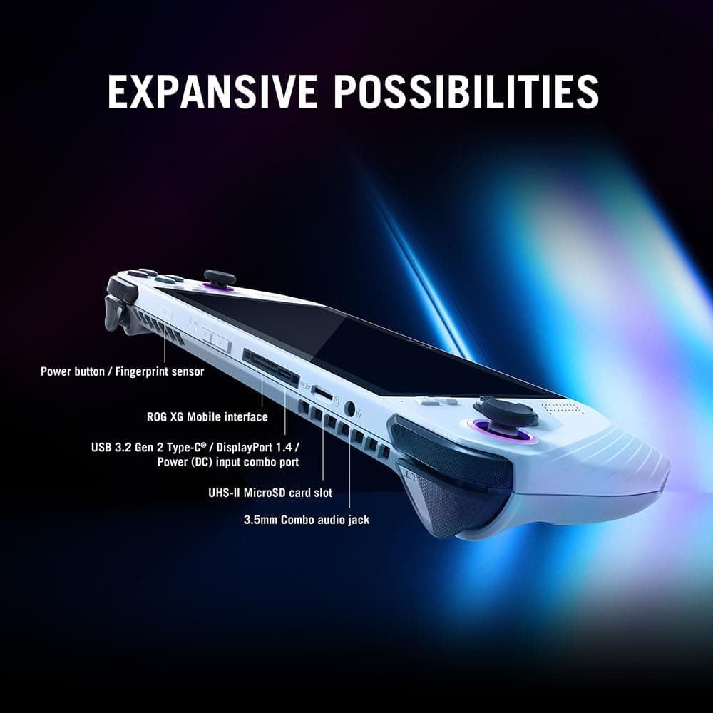 Buy ASUS,ASUS ROG Ally Handheld Gaming Console - 7" Full HD 120Hz Touchscreen AMD Ryzen Z1 Extreme, 16GB RAM, 512GB PCIe SSD, AMD Radeon Graphics, Windows 11, White - Gadcet UK | UK | London | Scotland | Wales| Near Me | Cheap | Pay In 3 | Video Game Consoles