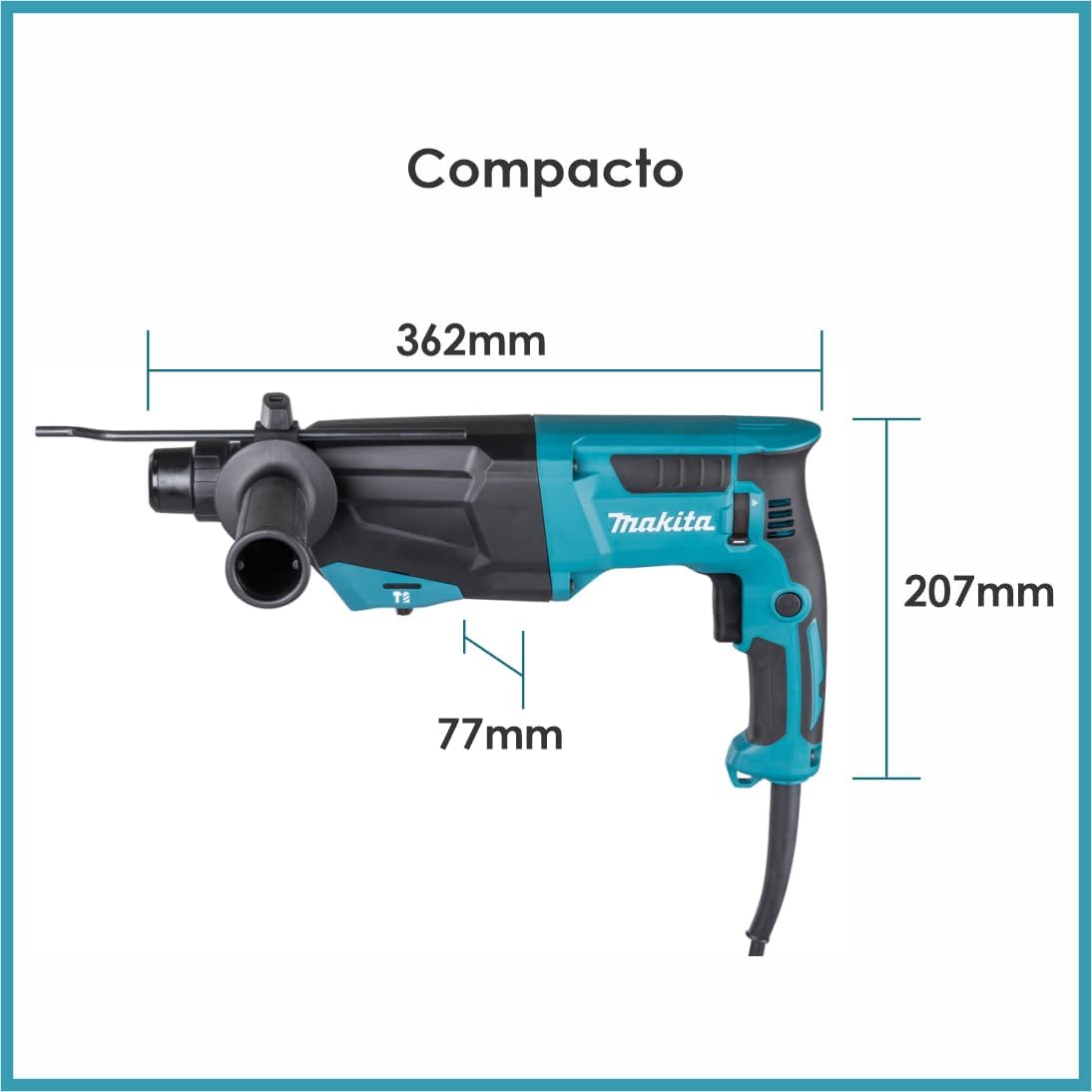 Makita HR2670/2 Professional 240V SDS-Plus 26mm Rotary Hammer – 3-Mode Versatility & Industrial Durability