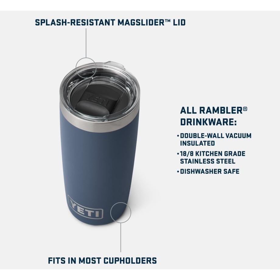 Buy YETI,YETI Rambler 10 oz (295 ml) Tumbler with Removable Magslider Lid, Stainless Steel Vacuum Insulated Coffee Cup, Black - Gadcet UK | UK | London | Scotland | Wales| Near Me | Cheap | Pay In 3 | Tumblers