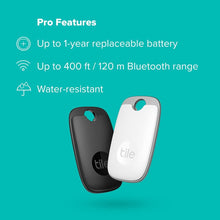 Buy Tile,Tile RE-51002 Pro (2022) Bluetooth key finder, 2-pack, 120m range, including community search function, iOS & Android app, compatible with Alexa & Google Home, 1x black, 1x white, black/white - Gadcet UK | UK | London | Scotland | Wales| Ireland | Near Me | Cheap | Pay In 3 | Security Safe Accessories