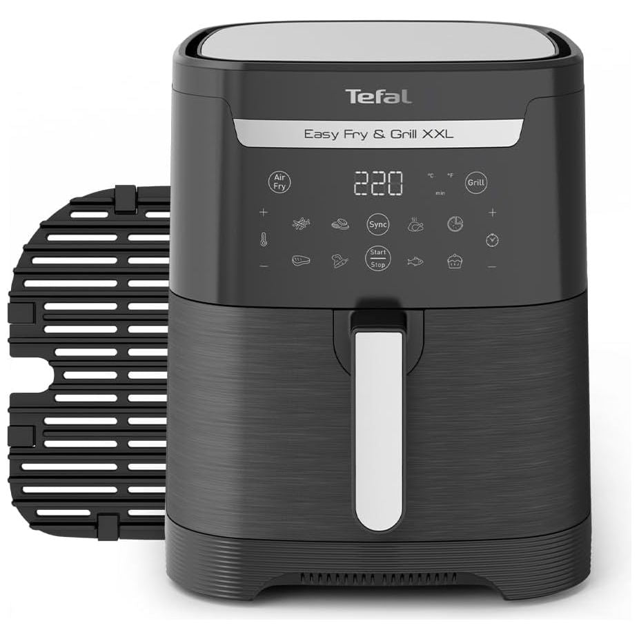 Buy TEFAL,Tefal Easy Fry XXL 2-in-1 Digital Air Fryer & Grill, 6.5L x2, 8 Programs, Black, EY801827, Amazon Exclusive, 1830W - Gadcet UK | UK | London | Scotland | Wales| Near Me | Cheap | Pay In 3 | Air Fryers