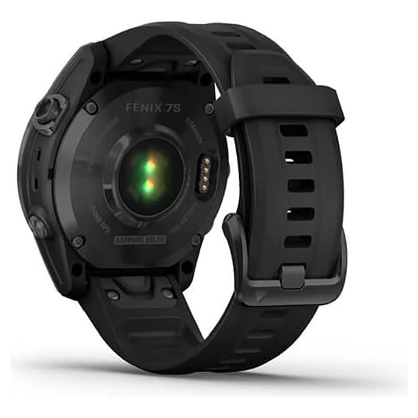 Buy Garmin,Garmin Fenix 7S Sapphire Solar - Carbon Grey DLC Titanium with Black Band - Gadcet UK | UK | London | Scotland | Wales| Near Me | Cheap | Pay In 3 | Smart Watches