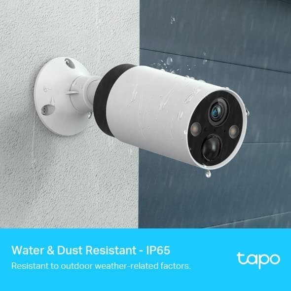 TP-Link,TP-Link Tapo 2K QHD Wireless Outdoor Security Camera, 1-Cam with Hub included, 180-Day Rechargeable Battery, 4MP, Colour Night Vision, AI Detection, SD Storage, Works with Alexa & Google (Tapo C420S1) - Gadcet.com