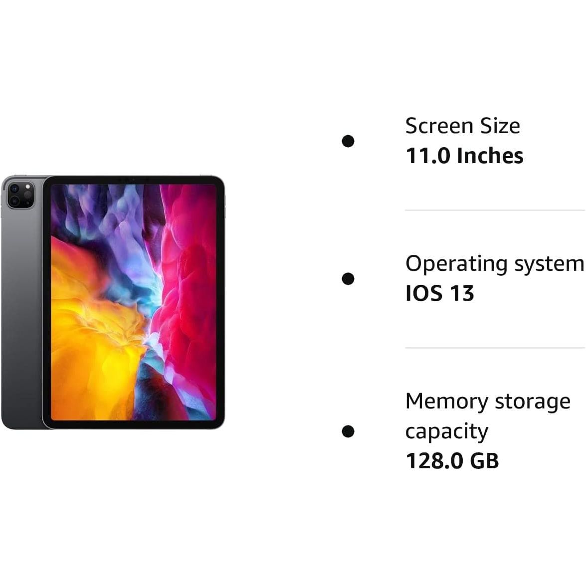 Buy Apple,Apple iPad Pro 11" 2nd Gen (A2228) Wi-Fi 128GB - Space Grey - Gadcet.com | UK | London | Scotland | Wales| Ireland | Near Me | Cheap | Pay In 3 | Tablet Computers