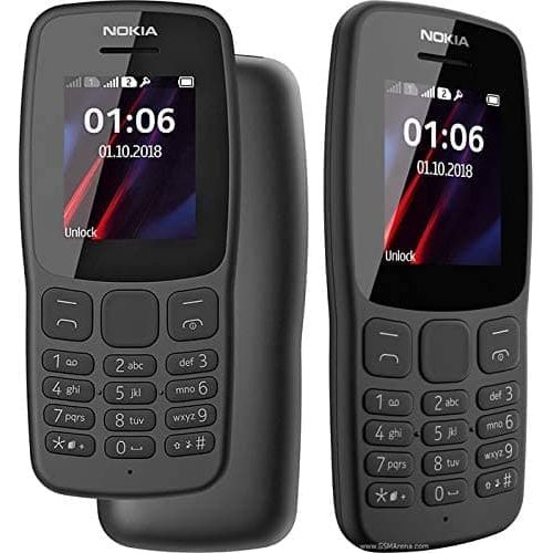 nokia,Nokia 106 4GB Dual Sim 2018 Dark Grey With LED Torch - FM Radio - Unlocked - Gadcet.com