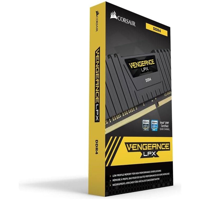 Buy Corsair,Corsair CMK16GX4M1A2400C16 Vengeance LPX 16 GB (1 x 16 GB) DDR4 2400 MHz C16 XMP 2.0 High Performance Desktop Memory Kit, Black - Gadcet UK | UK | London | Scotland | Wales| Ireland | Near Me | Cheap | Pay In 3 | RAM