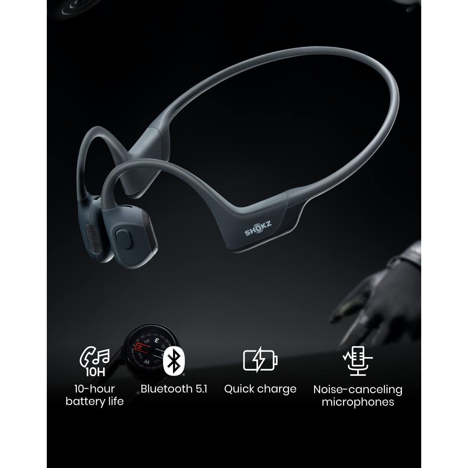 Buy Shokz,Shokz OpenRun Pro Bone Sound Headphones, Open Ear Sports Headphones with Microphone - Gadcet.com | UK | London | Scotland | Wales| Ireland | Near Me | Cheap | Pay In 3 | Headphones