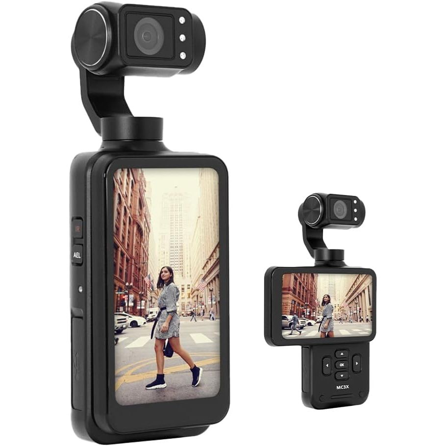 Buy AgfaPhoto,AgfaPhoto Realimove MC3X Gimbal Camera – 3-Axis 4K Ultra HD, 20 MP, Touchscreen Rotating Display – Black - Gadcet UK | UK | London | Scotland | Wales| Near Me | Cheap | Pay In 3 | Action Video Cameras