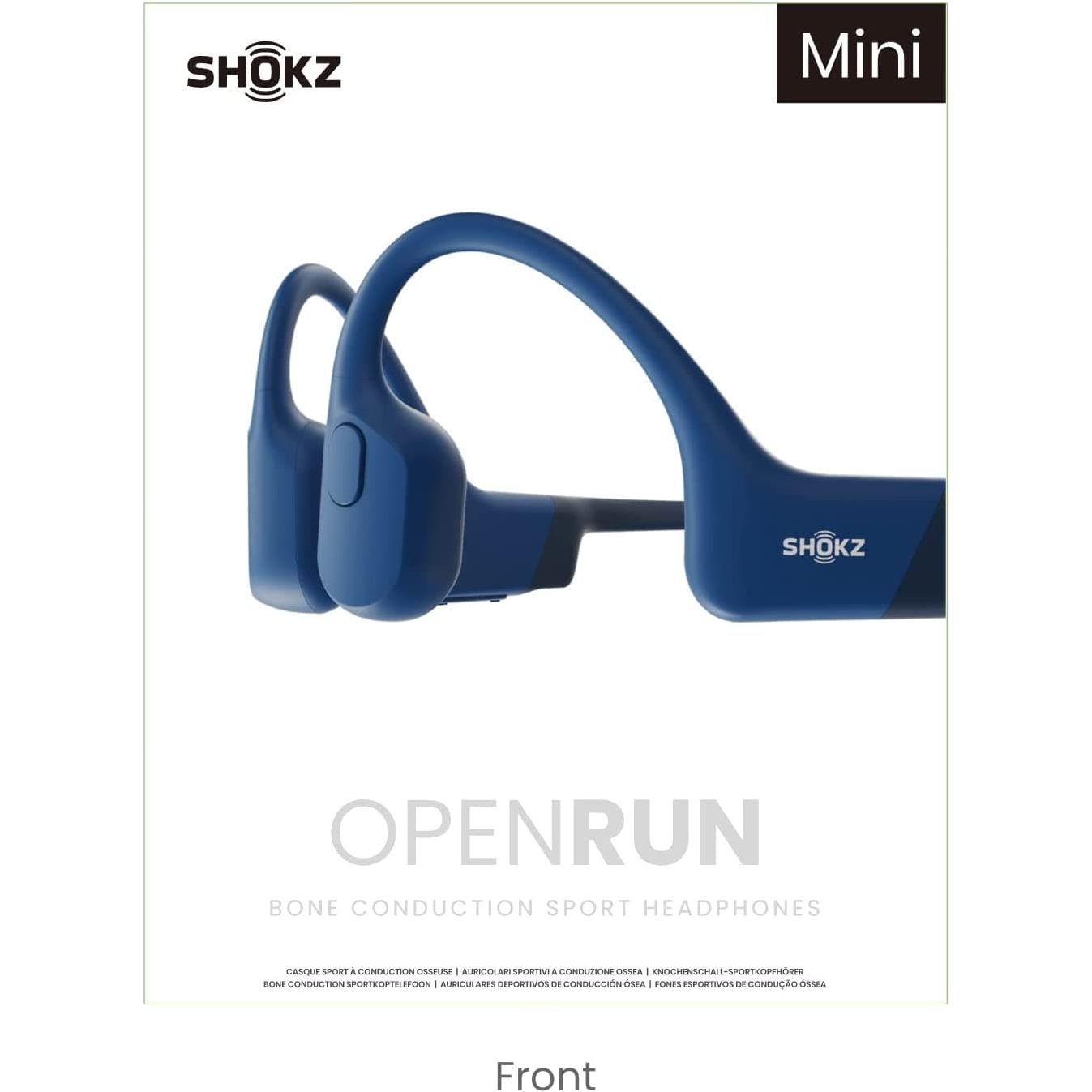 Buy Shokz,Shokz Openrun Mini Bone Conduction Sports Headphones, Bluetooth Wireless Earphones with Mic, 8H Playtime, Open-Ear Waterproof for Running Workout - Blue - Gadcet.com | UK | London | Scotland | Wales| Ireland | Near Me | Cheap | Pay In 3 | Earphones
