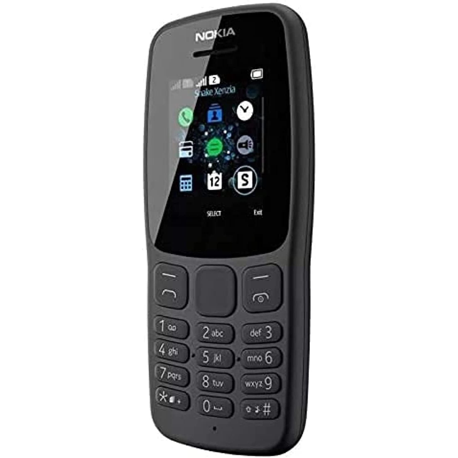 nokia,Nokia 106 4GB Dual Sim 2018 Dark Grey With LED Torch - FM Radio - Unlocked - Gadcet.com