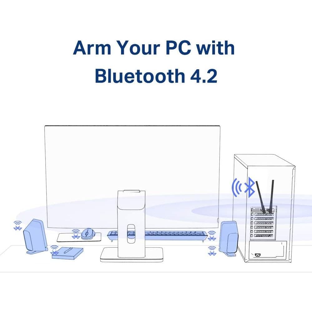 Buy TP-Link,TP-LINK Ac1200 Dual Band Wi-Fi Bluetooth 4.2 Pci Express Adapter - Black - Gadcet UK | UK | London | Scotland | Wales| Ireland | Near Me | Cheap | Pay In 3 | Network Cards & Adapters