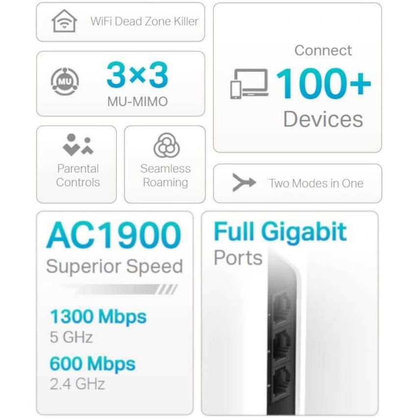 Buy TP-Link,TP-Link Deco S7 AC1900 Whole Mesh Wi-Fi System, Dual-Band with Gigabit Ports, Coverage up to 3,900 ft2, Connect up to 150 devices, 1.2 GHz CPU, Work with Amazon Alexa, Parental Controls, Pack of 2 - Gadcet UK | UK | London | Scotland | Wales| Near Me | Cheap | Pay In 3 | Network Cards & Adapters