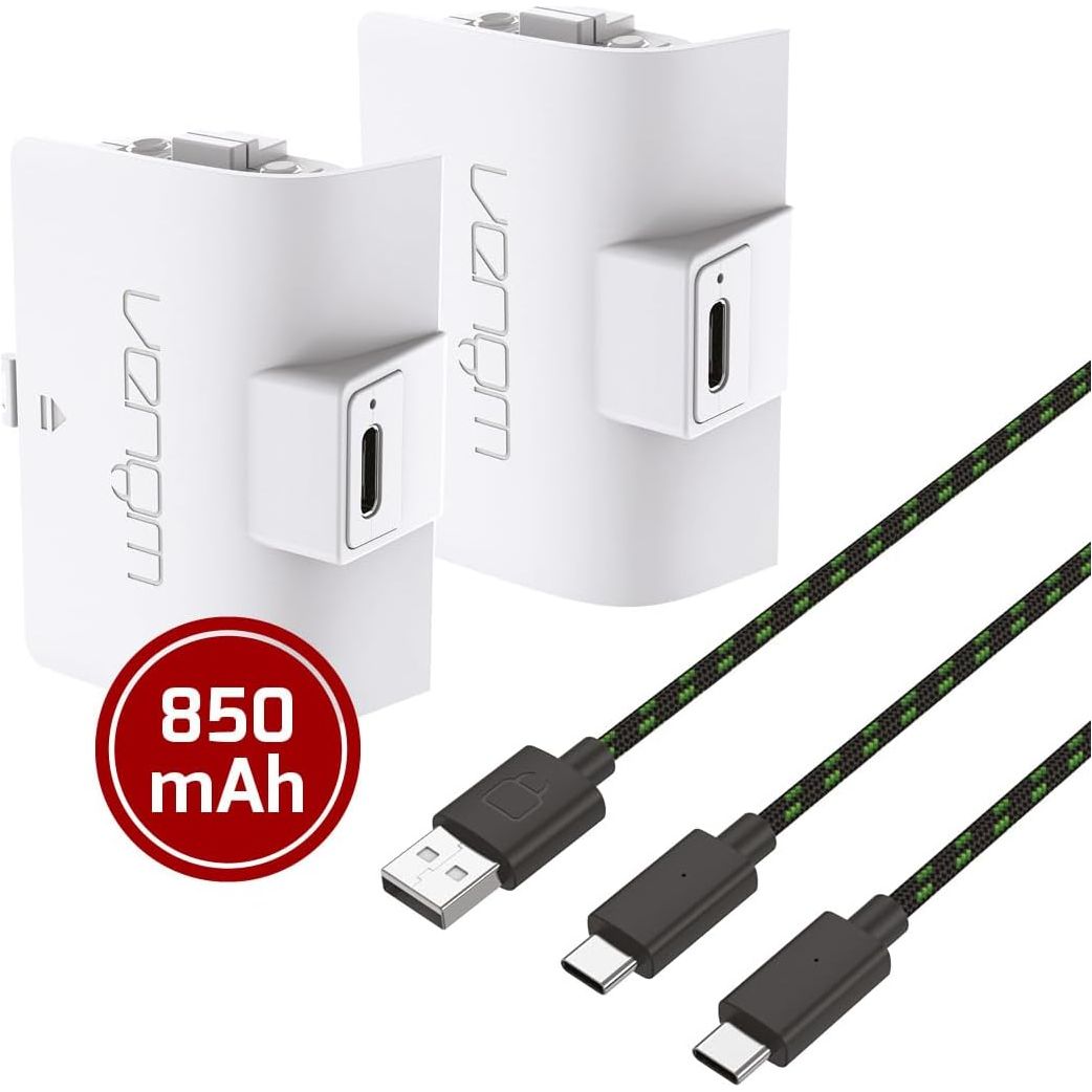 Buy Gadcet Dagenham,Venom Xbox Controller Rechargeable Battery Twin Pack - White (Xbox Series X & S/Xbox One) - Gadcet UK | UK | London | Scotland | Wales| Near Me | Cheap | Pay In 3 | Video Game Console & Controller Batteries