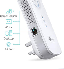 TP-Link,TP-Link AC1750 Universal Dual Band Range Extender, Broadband/Wi-Fi Extender, Wi-Fi Booster/Hotspot with 1 Gigabit Port and 3 External Antennas, Built-in Access Point Mode, UK Plug (RE450), White - Gadcet.com