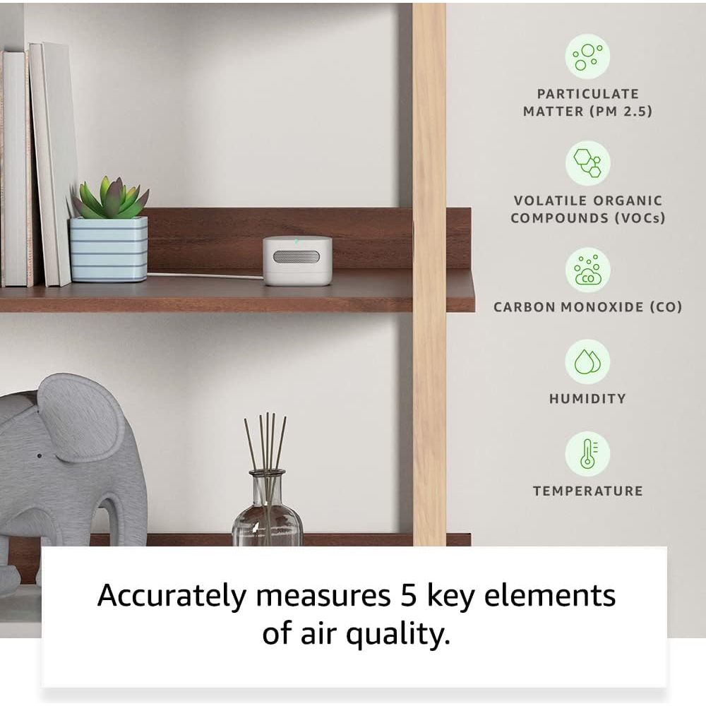 Buy Amazon,Amazon Smart Air Quality Monitor | Know your air, Works with Alexa - Gadcet UK | UK | London | Scotland | Wales| Near Me | Cheap | Pay In 3 |