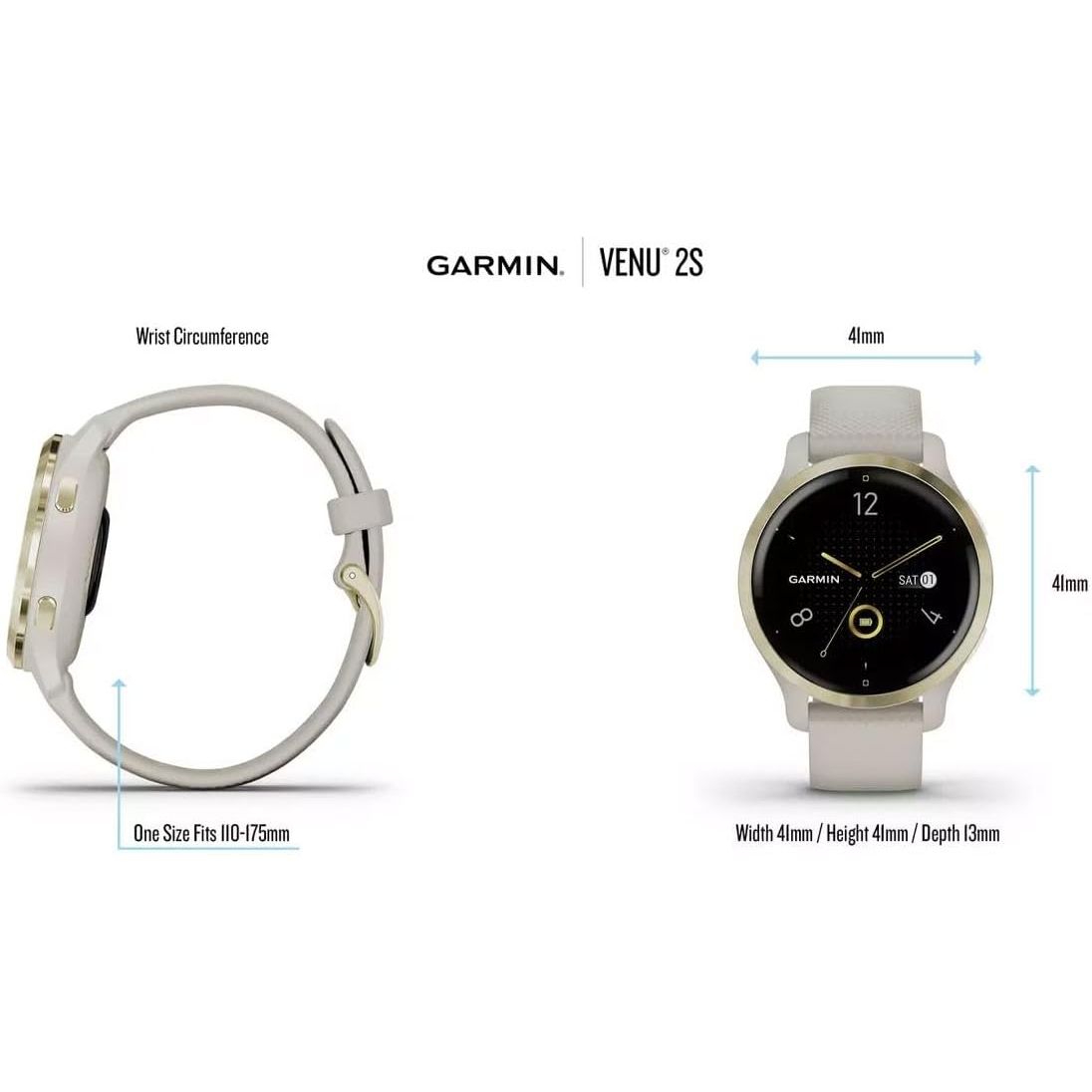 Buy Garmin,Garmin Venu 2S GPS 40mm Smartwatch, AMOLED Touchscreen, All-day Advanced Health & Fitness Features, Music Storage, Wellness Smartwatch with up to 10 Days Battery Life – White - Gadcet UK | UK | London | Scotland | Wales| Near Me | Cheap | Pay In 3 | Smart Watches