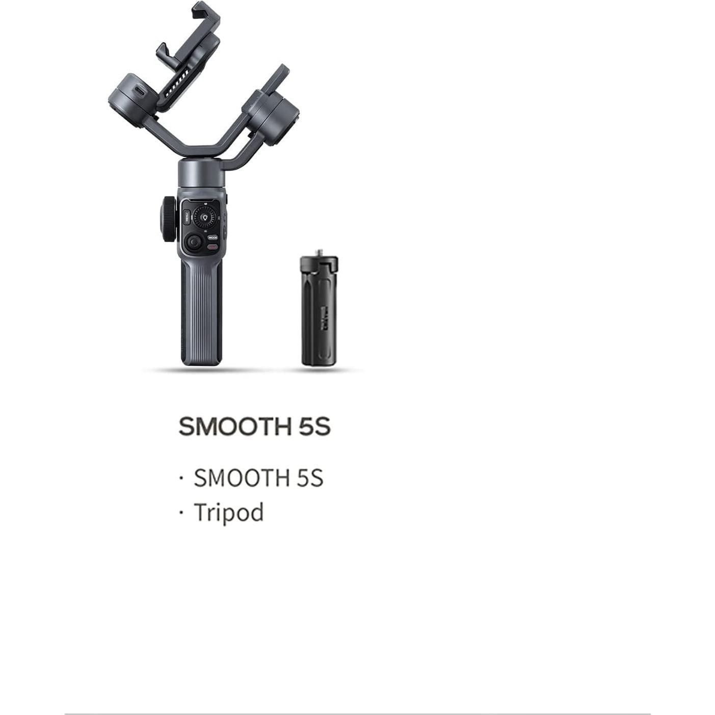 Buy ZHIYUN,Zhiyun Smooth 5S - Gimbal Stabilizer for Smartphones - Grey - Gadcet UK | UK | London | Scotland | Wales| Ireland | Near Me | Cheap | Pay In 3 | Camera Parts & Accessories