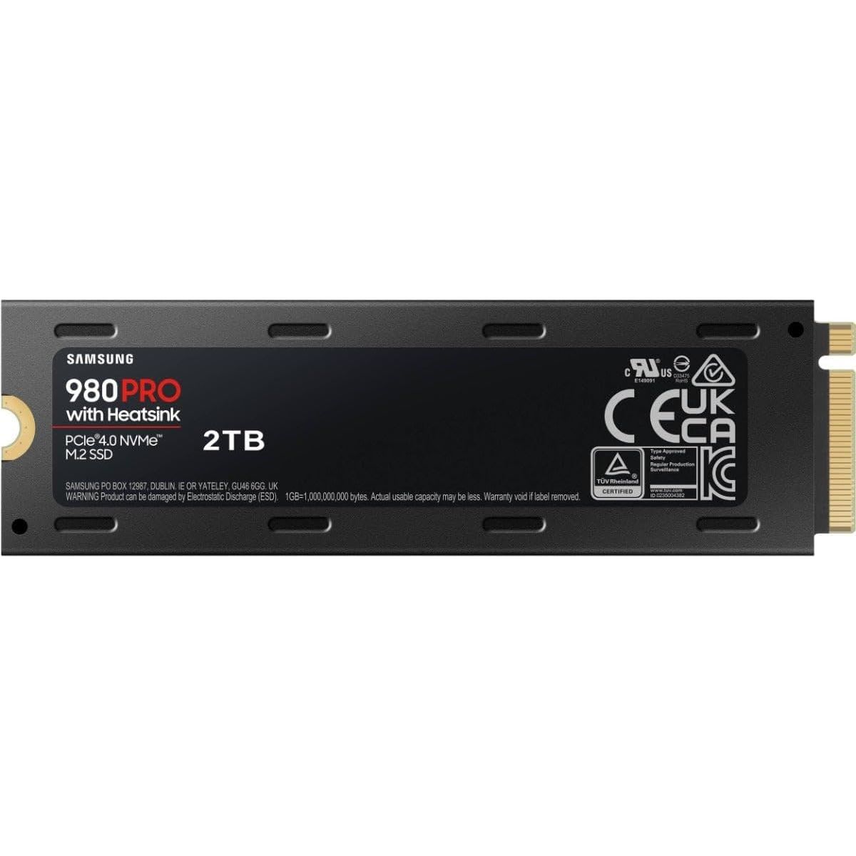 Buy Samsung,Samsung 980 PRO 2TB SSD with Heatsink - PCIe Gen 4 NVMe M.2, Max Speed, PS5 Compatible, MZ-V8P2T0CW, Black - Gadcet UK | UK | London | Scotland | Wales| Near Me | Cheap | Pay In 3 | Hard Drives