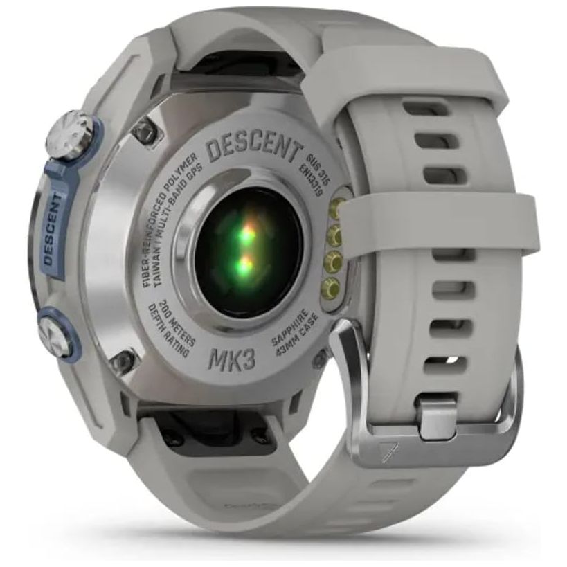Buy Garmin,Garmin Descent Mk3 Dive Watch - 43mm Stainless Steel, Grey Fog Silicone Strap - Gadcet UK | UK | London | Scotland | Wales| Near Me | Cheap | Pay In 3 | Smart Watches