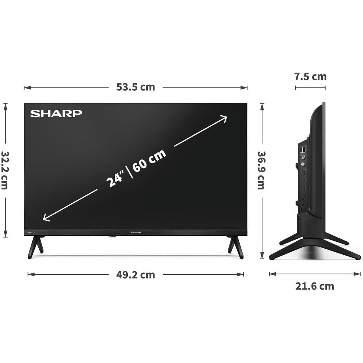 Buy SHARP,Sharp 24HE2245K 24-inch HD Ready TiVo Smart TV with Freely - Gadcet UK | UK | London | Scotland | Wales| Near Me | Cheap | Pay In 3 | Television