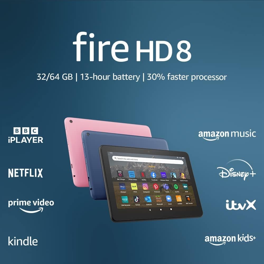 Buy Amazon,Amazon Fire HD 8 8 Inch 32GB Wi-Fi Tablet - Black - Gadcet UK | UK | London | Scotland | Wales| Ireland | Near Me | Cheap | Pay In 3 | Tablet Computers