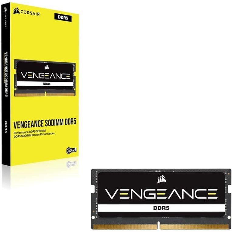 Buy CORSAIR,CORSAIR VENGEANCE SODIMM DDR5 RAM 16GB (1x16GB) 4800MHz CL40 Intel XMP iCUE Compatible Computer Memory - Black (CMSX16GX5M1A4800C40) - Gadcet UK | UK | London | Scotland | Wales| Ireland | Near Me | Cheap | Pay In 3 | Computer Components